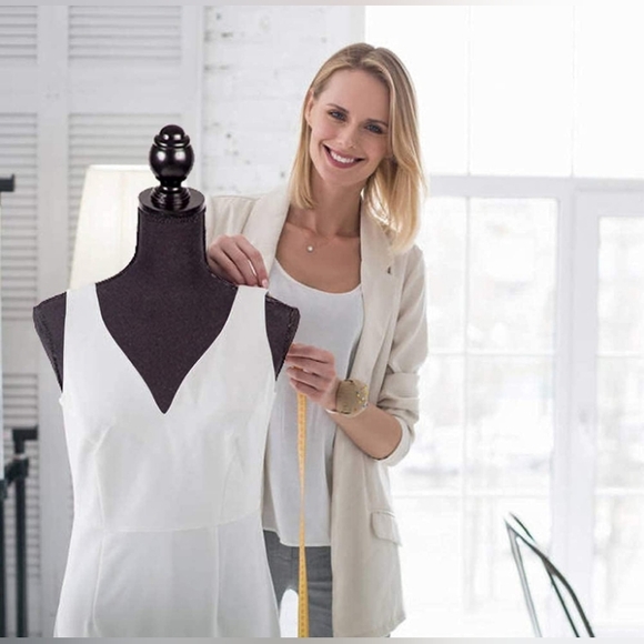 NWT! Female Mannequin Full Torso Stand (Black Wood) Can also be Sewing Mannequin - Picture 6 of 7